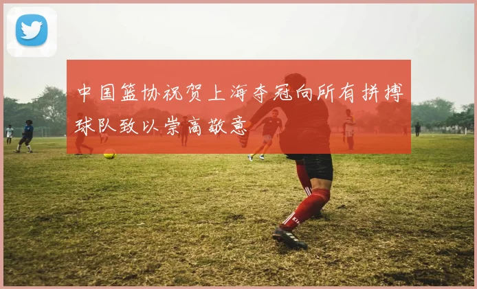 中国篮协祝贺上海夺冠向所有拼搏球队致以崇高敬意